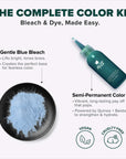 Tantalizing Teal: Original Teal Semi-Permanent Hair Dye Complete Kit with Bleach