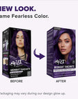 Midnight Tanzanite No Bleach Dark Purple Semi-Permanent Hair Dye Kit