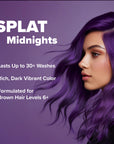 Midnight Tanzanite No Bleach Dark Purple Semi-Permanent Hair Dye Kit
