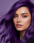 Midnight Tanzanite No Bleach Dark Purple Semi-Permanent Hair Dye Kit