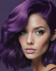 Midnight Violet No Bleach Violet Semi-Permanent Hair Dye Kit