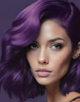 Kit de tinte capilar semipermanente violeta sin lejía Midnight Violet