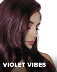 Violet Vibes: Permanent Deep Purple Hair Dye For Dark Hair