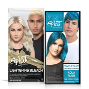 image of 2 boxes aqua rush and lightening bleach color