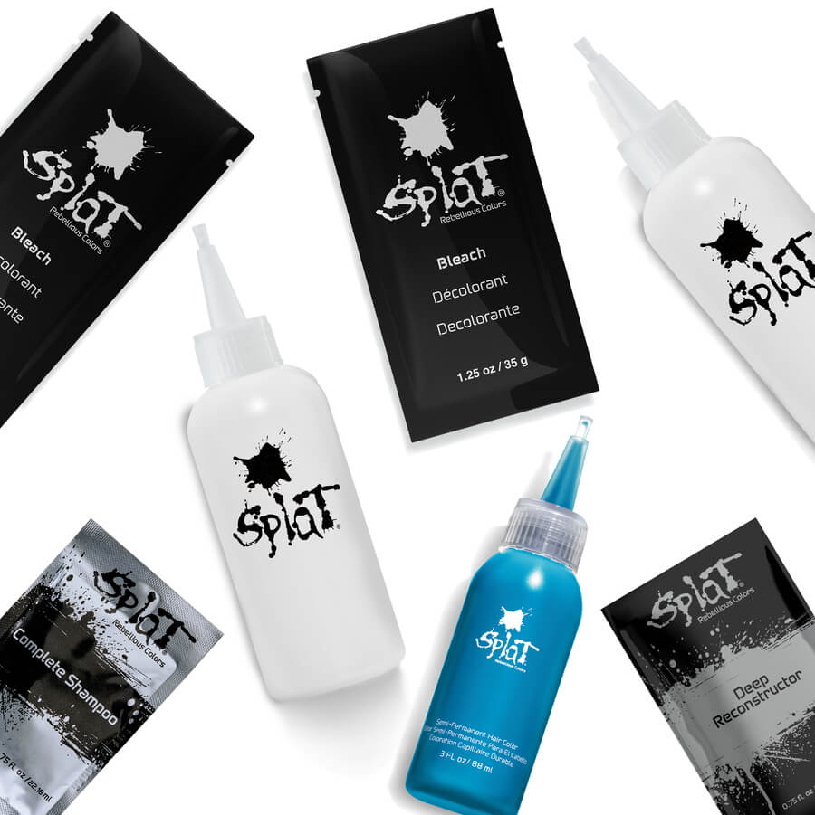 image of boxes aqua rush and lightening bleach color