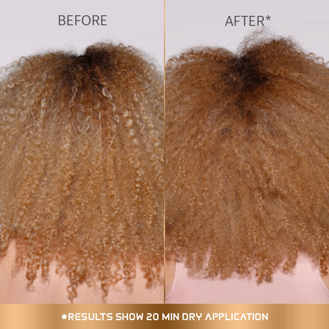 A photo of a model wearing Splat  Mushroom Brown Hair Dye before and afters