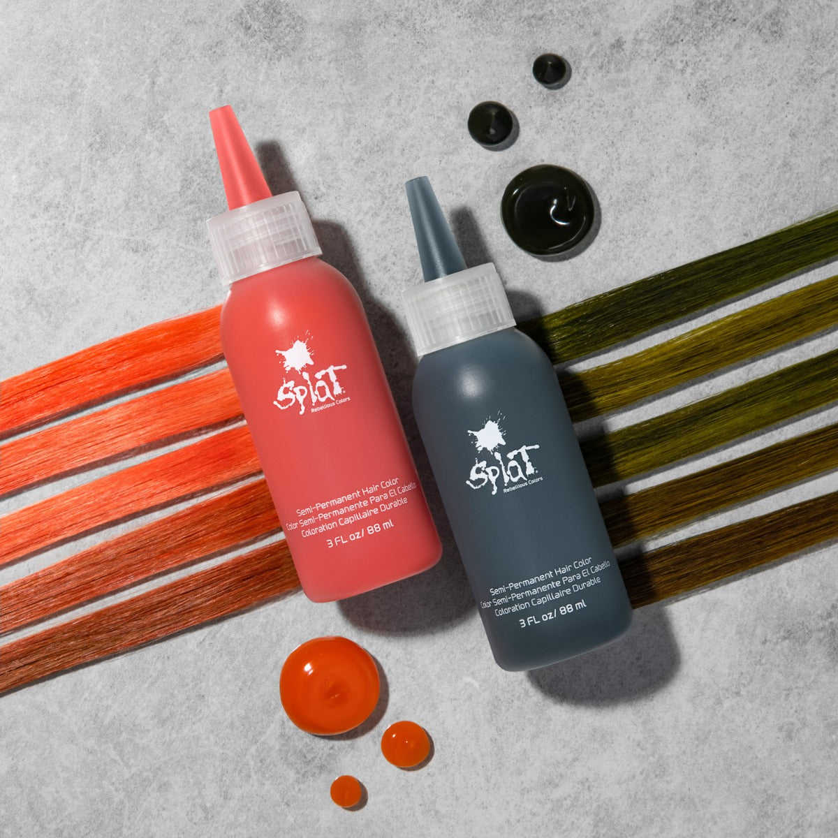 Two bottles of Splat Hair Dye