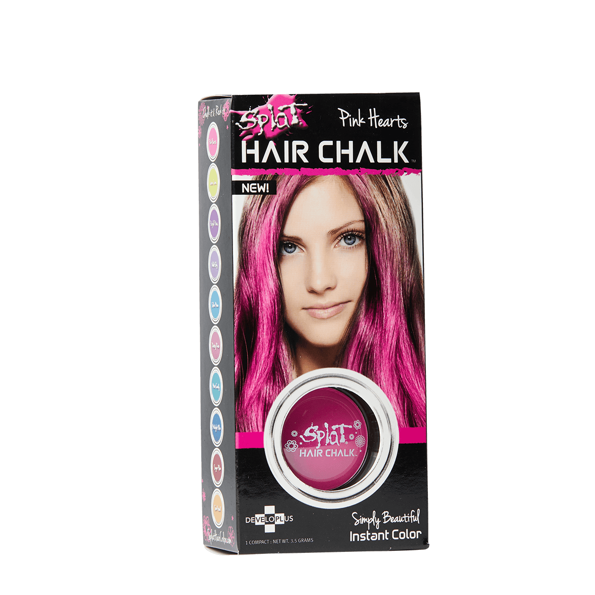 Splat Hair Chalk Pink Hearts Temporary Hair Color Halloween Hair Dye