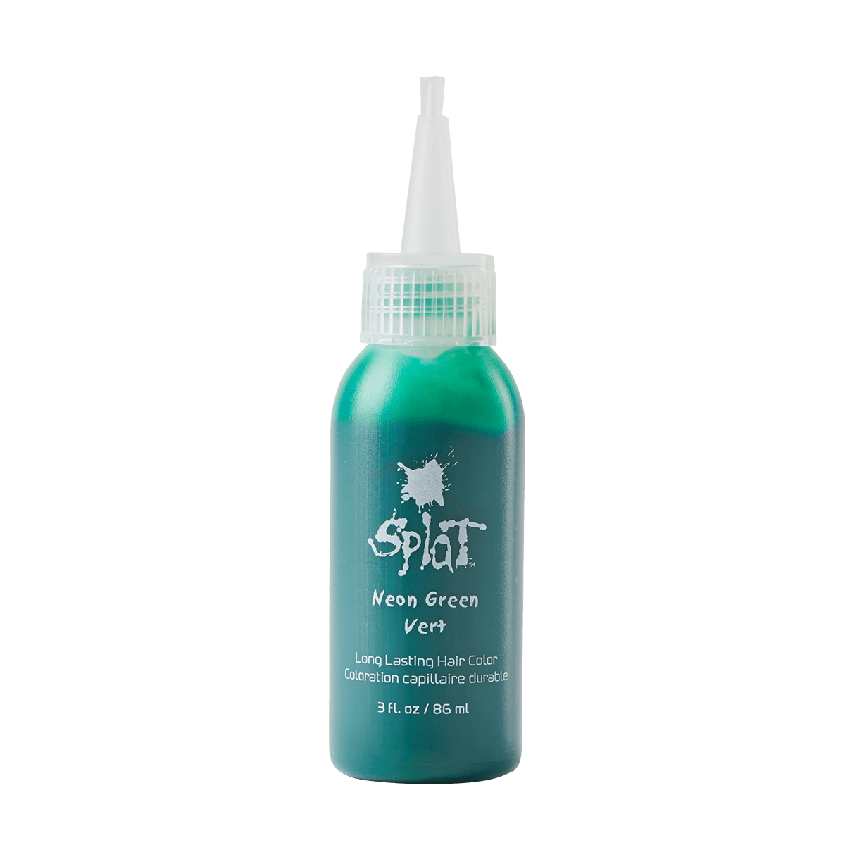 Splat Neon Green Original Complete Kit with Bleach. Green semi-permanent hair dye