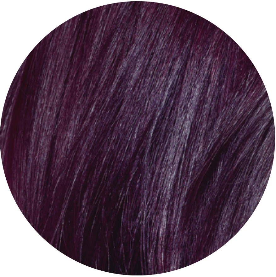 Swatch of Violet Vibes: Permanent Deep Purple Hair Dye For Dark Hair
