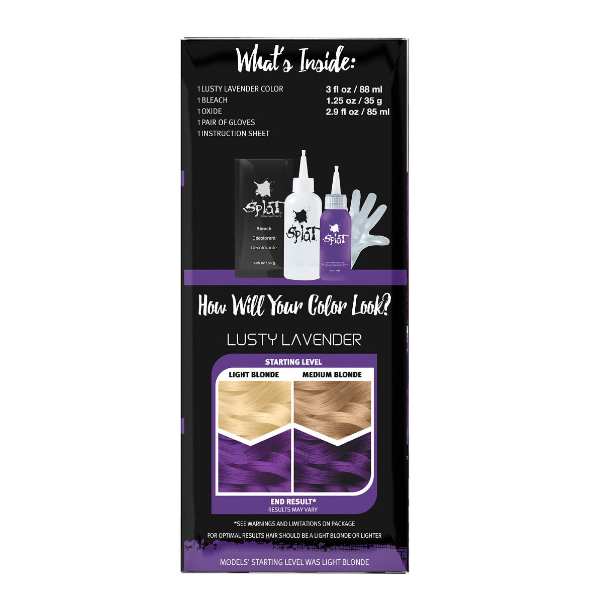 Lusty Lavender: Original Lavender Semi-Permanent Hair Dye Complete Kit with Bleach