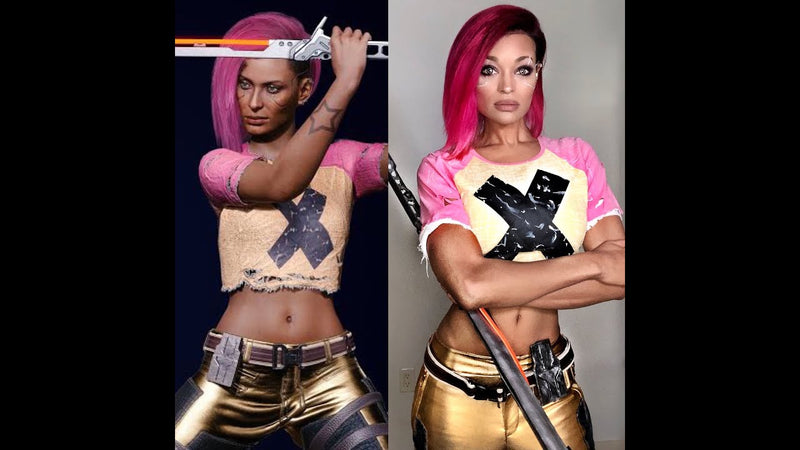 How-To CYBERPUNK 2077 V: Street Kid Cosplay Wig With Alicia Marie x Splat Hair Color