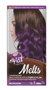 Melts Complete Kit with Bleach and 2 Semi-Permanent Colors - Milk Chocolate & Purple Plum