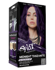 Midnight Tanzanite No Bleach Dark Purple Semi-Permanent Hair Dye Kit