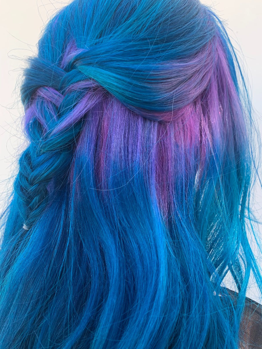 Splat Hair Dye Purple and Blue Ombre Hair Color Kit Semi-Permanent Dye & Bleach Ombre Dream