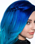 Splat Hair Color Ombre Ocean Blue Hair Dye Vegan Semi-Permanent Kit with Bleach