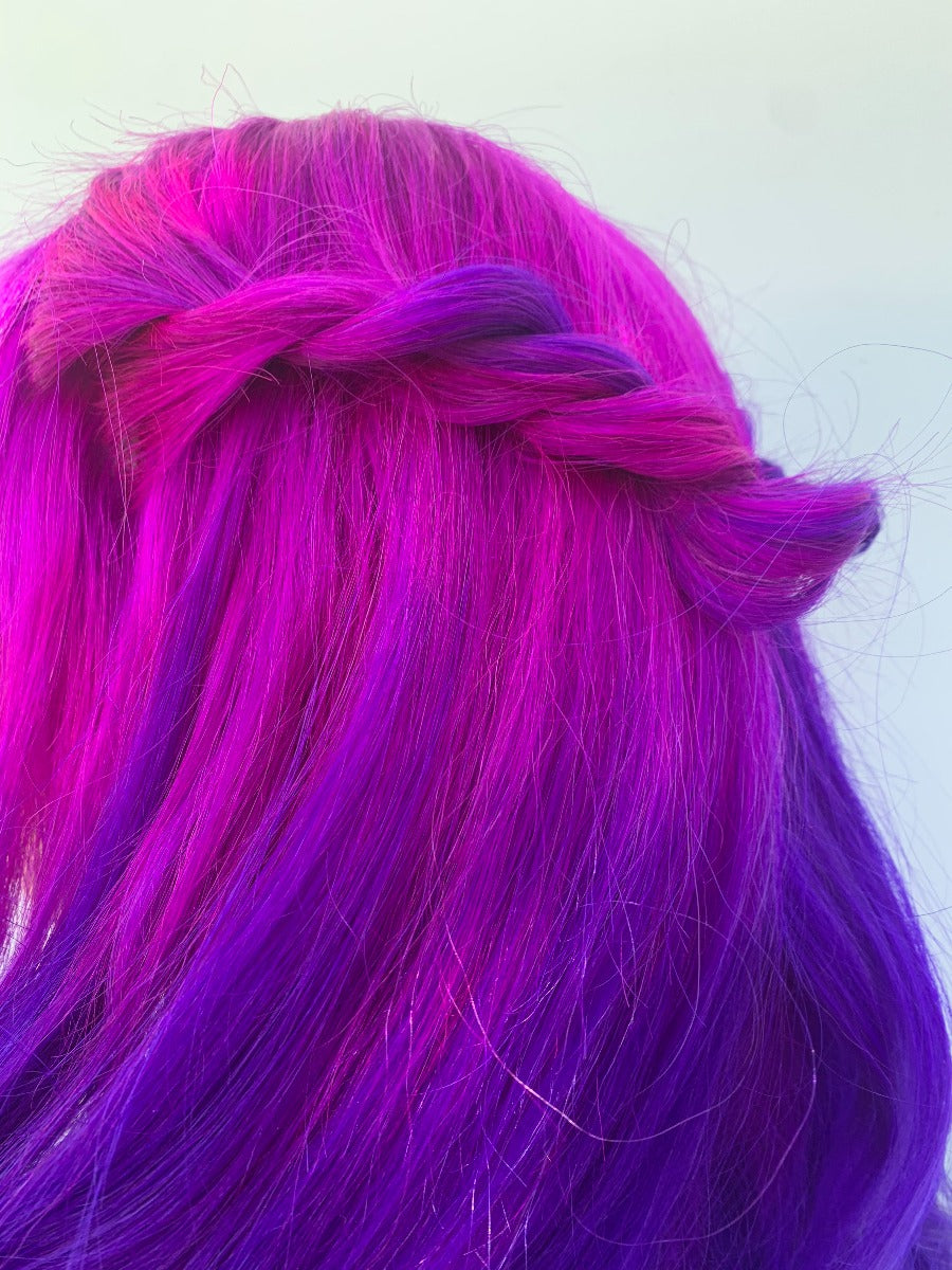 Splat Hair Dye Purple and Pink Ombre Semi-Permanent Vegan Hair Color Kit with Bleach