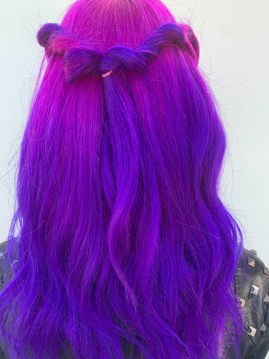 Splat Hair Dye Purple and Pink Ombre Semi-Permanent Vegan Hair Color Kit with Bleach