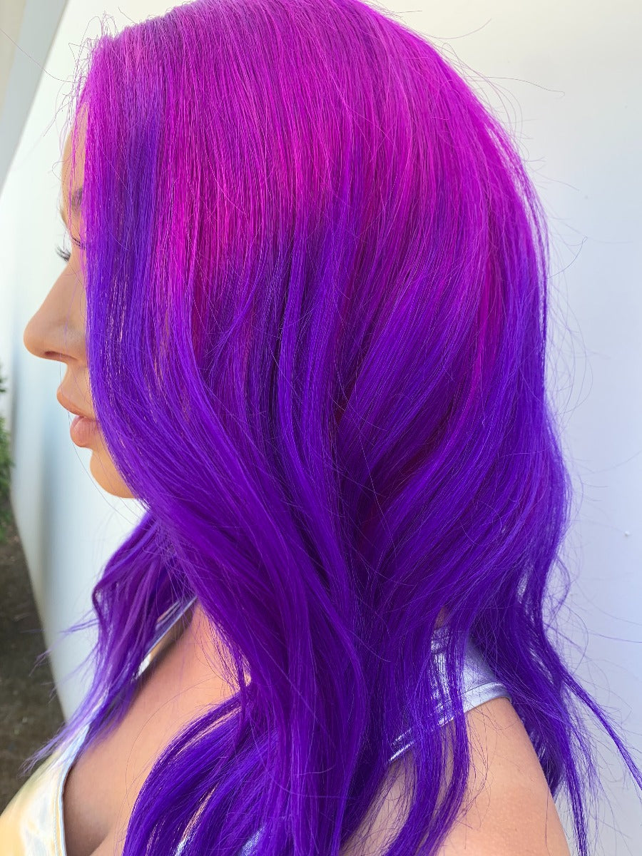 Splat Purple Hair Dye Ombre Rain Complete Kit with Bleach