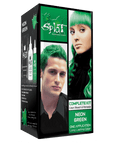 Splat Neon Green Original Complete Kit with Bleach. Green semi-permanent hair dye