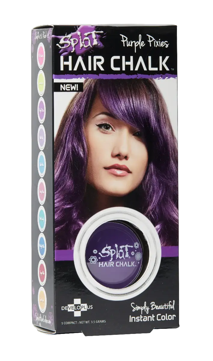 Pixies morados: tiza para el cabello morado