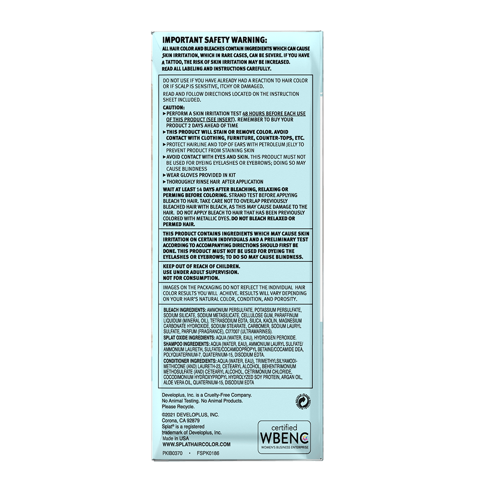 Brilliant Bleach Kit Hair Bleach Splat Hair Color