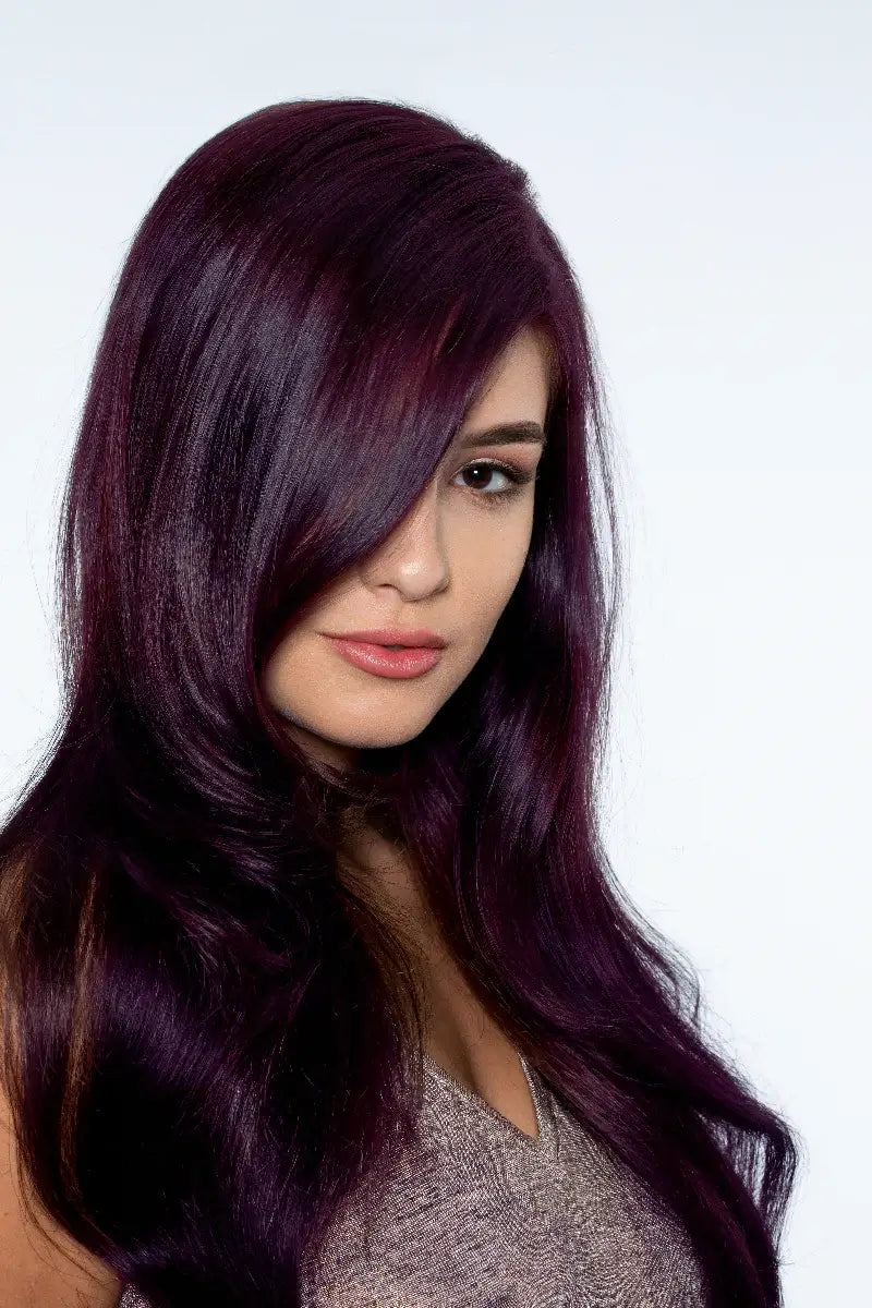 Violet Vibes: Permanent Deep Purple Hair Dye For Dark Hair