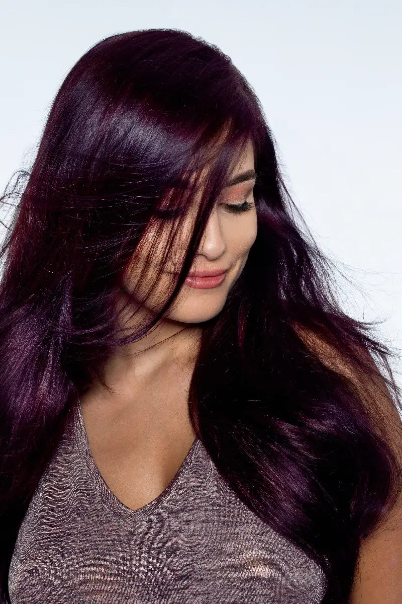 Violet Vibes: Permanent Deep Purple Hair Dye For Dark Hair