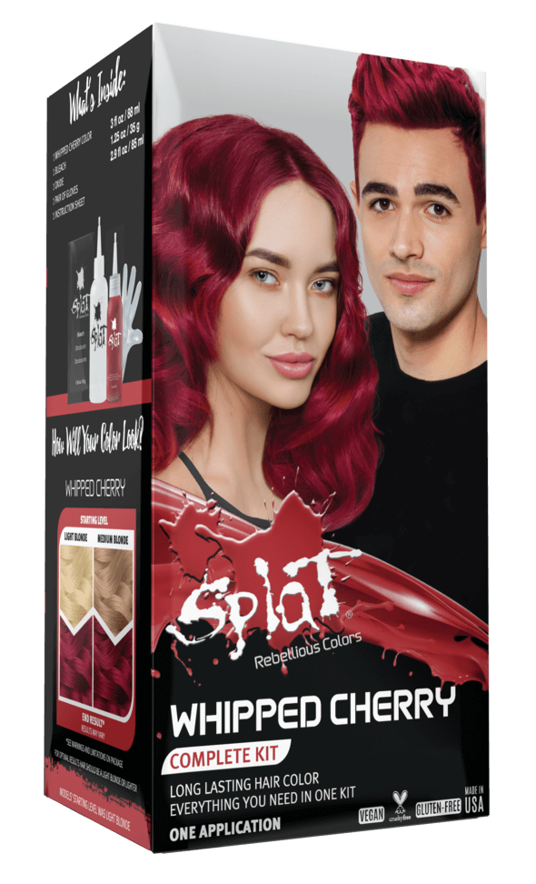 Whipped Cherry: Cherry Red Semi-Permanent Hair Dye Kit | Splat