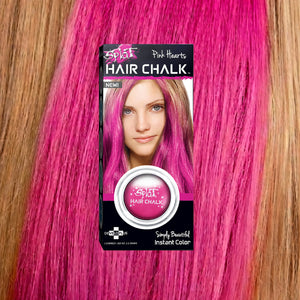 Pink Hearts: Pink Hair Chalk