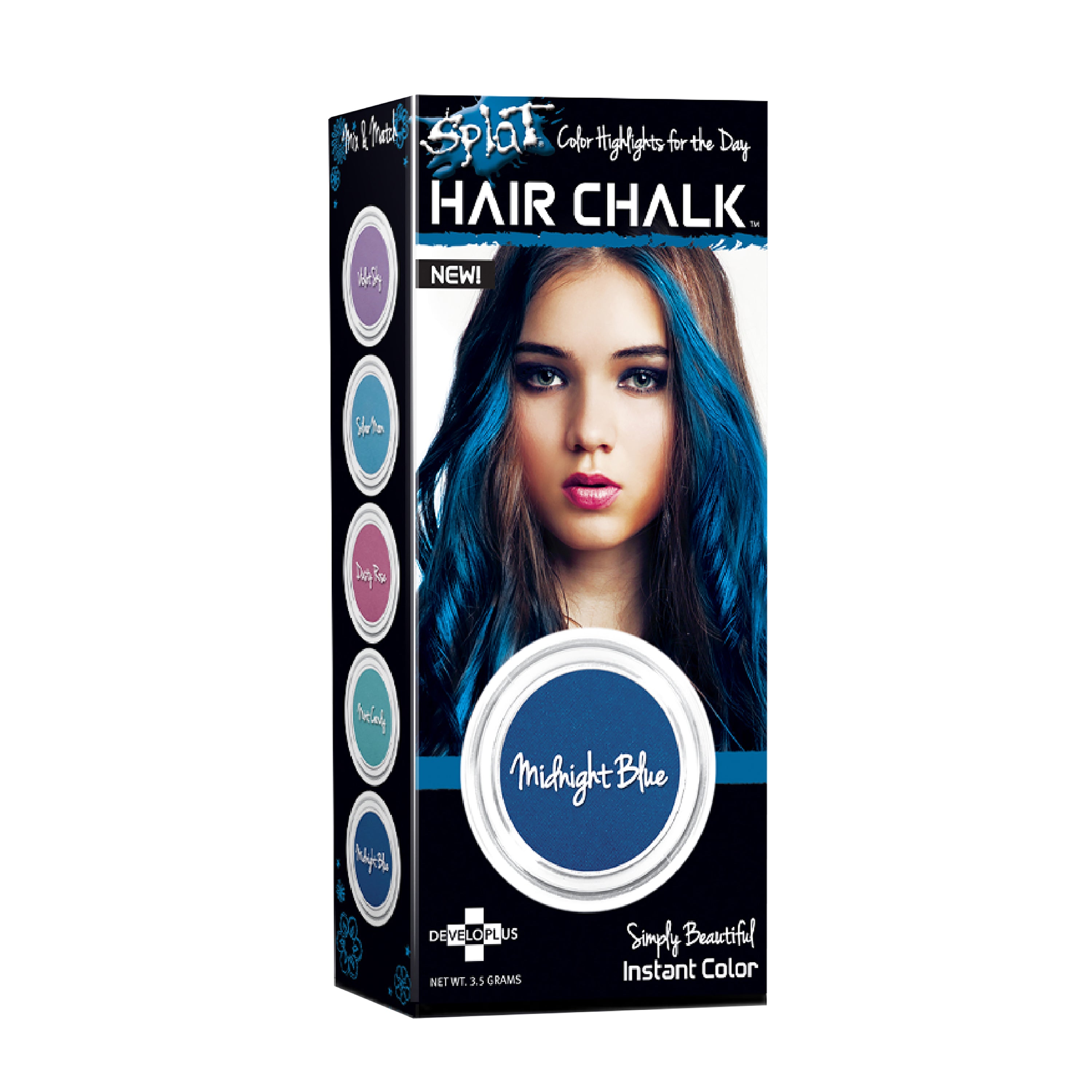 Midnight Blue: Blue Hair Chalk