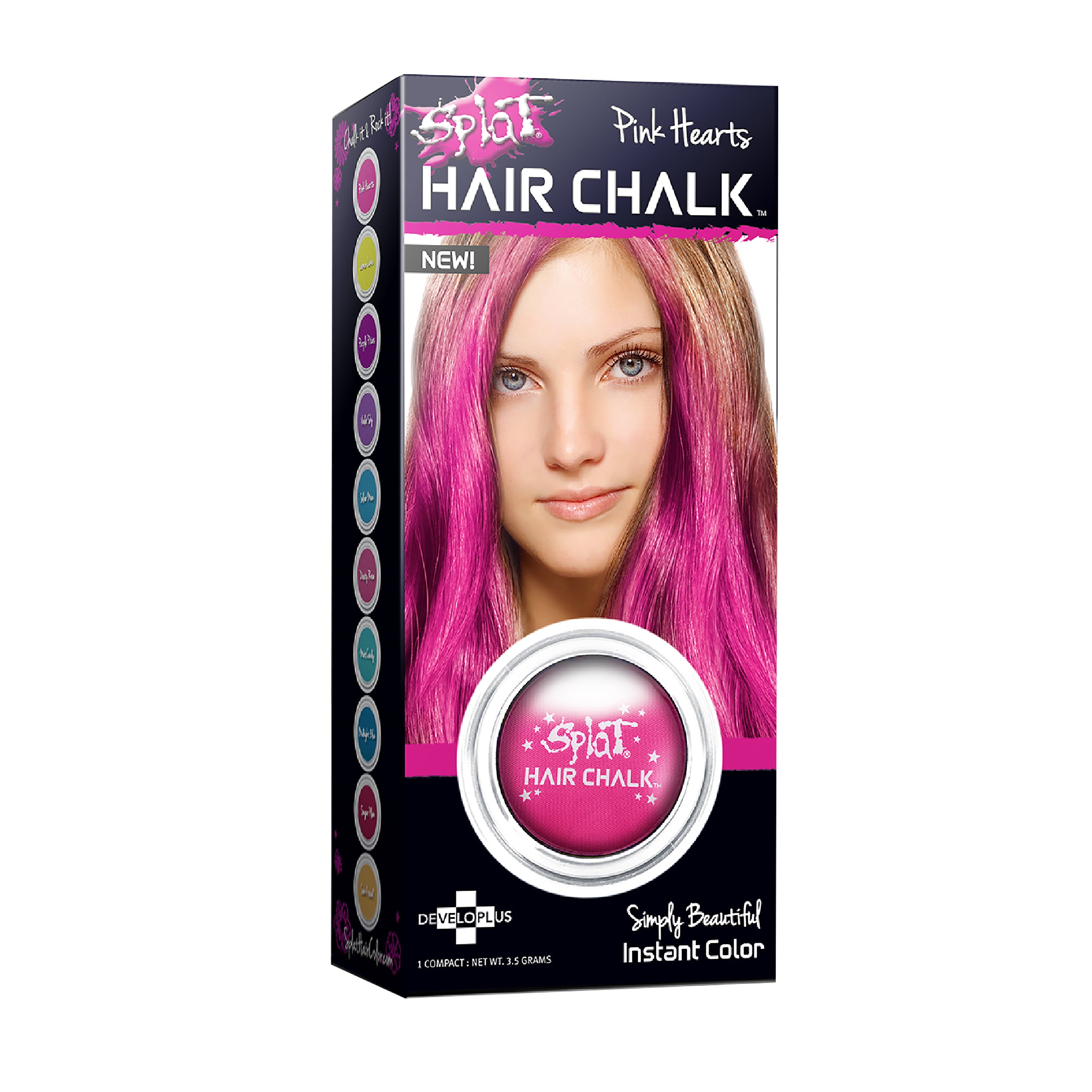 Pink Hearts: Pink Hair Chalk