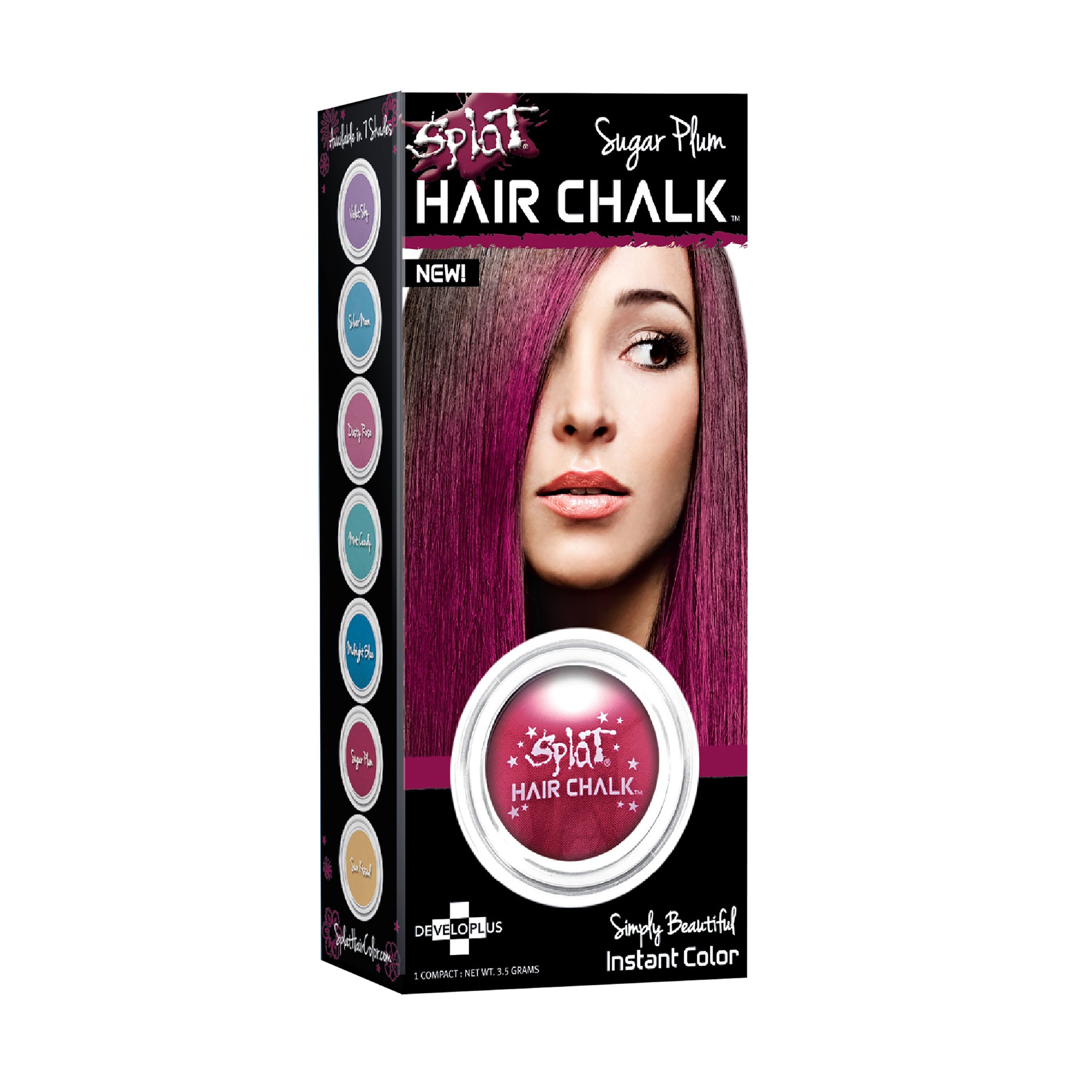 Ciruela de azúcar: tiza para el cabello de ciruela