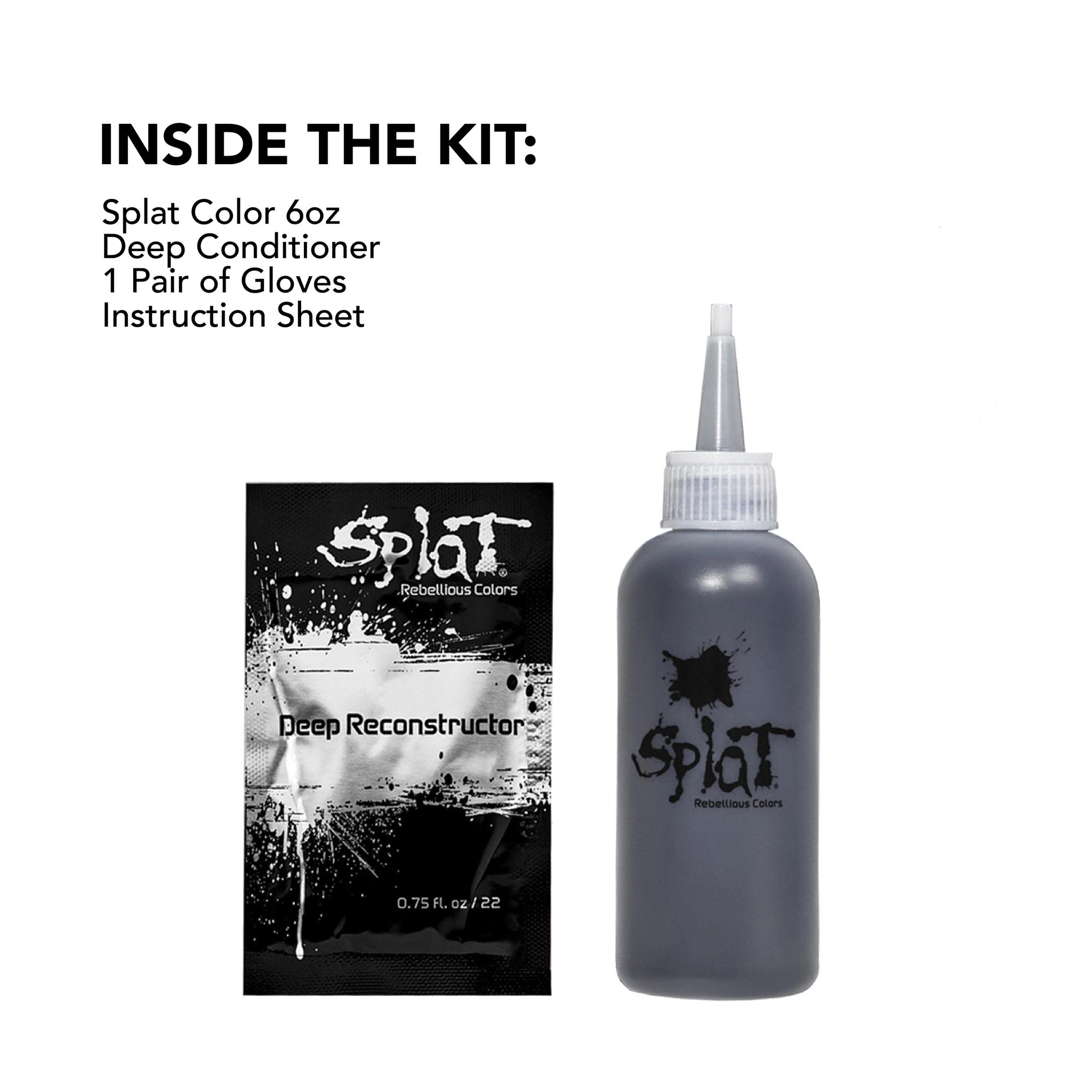 Midnight Onyx No Bleach Black Semi-Permanent Hair Dye Kit