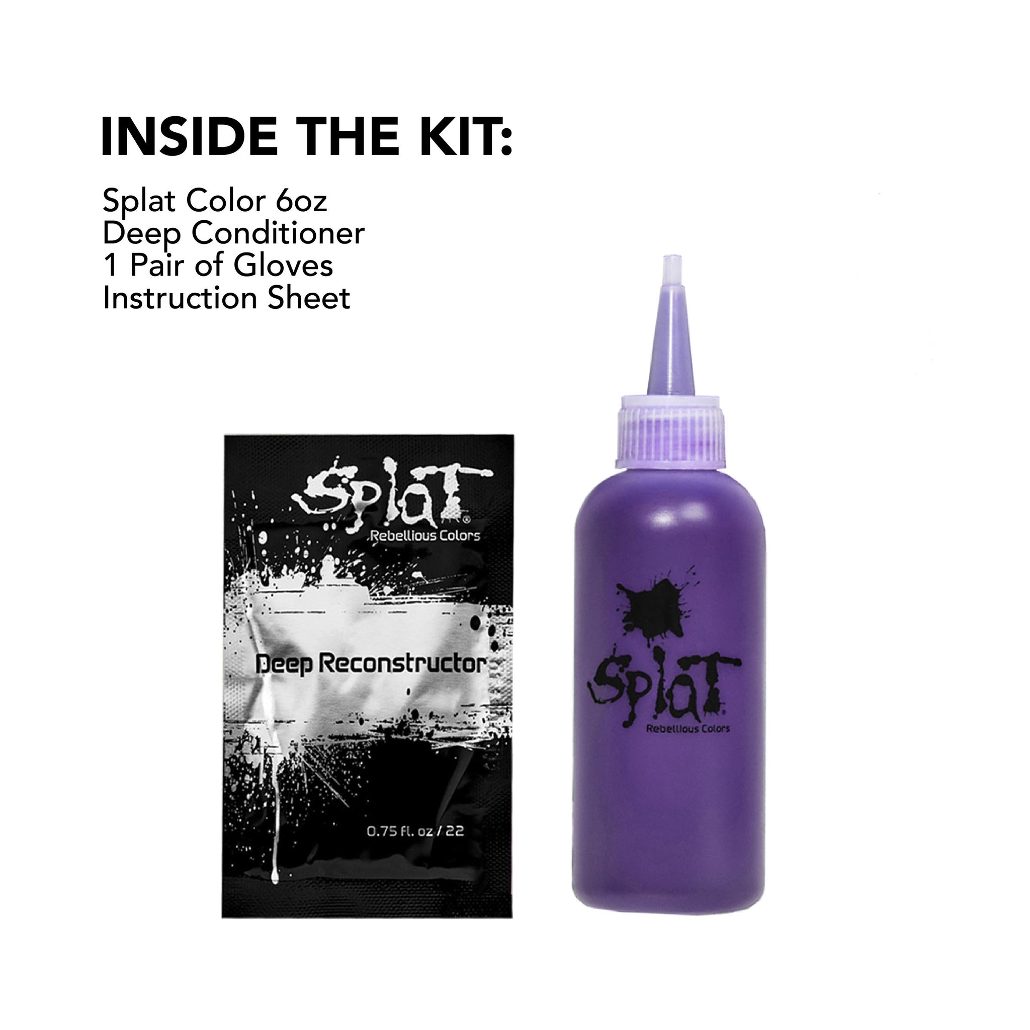 Midnight Tanzanite No Bleach Dark Purple Semi-Permanent Hair Dye Kit