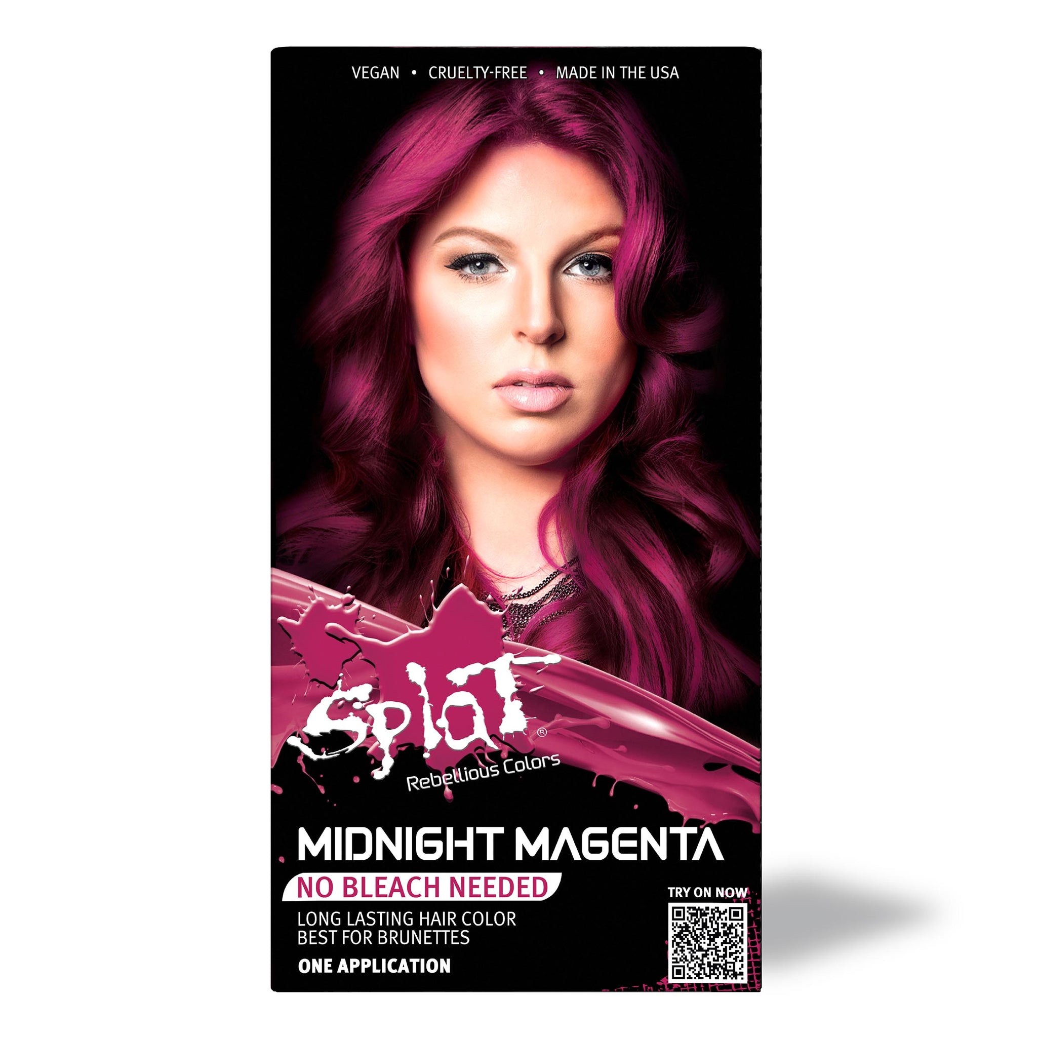 Midnight Magenta No Bleach Pink Semi-Permanent Hair Dye Kit