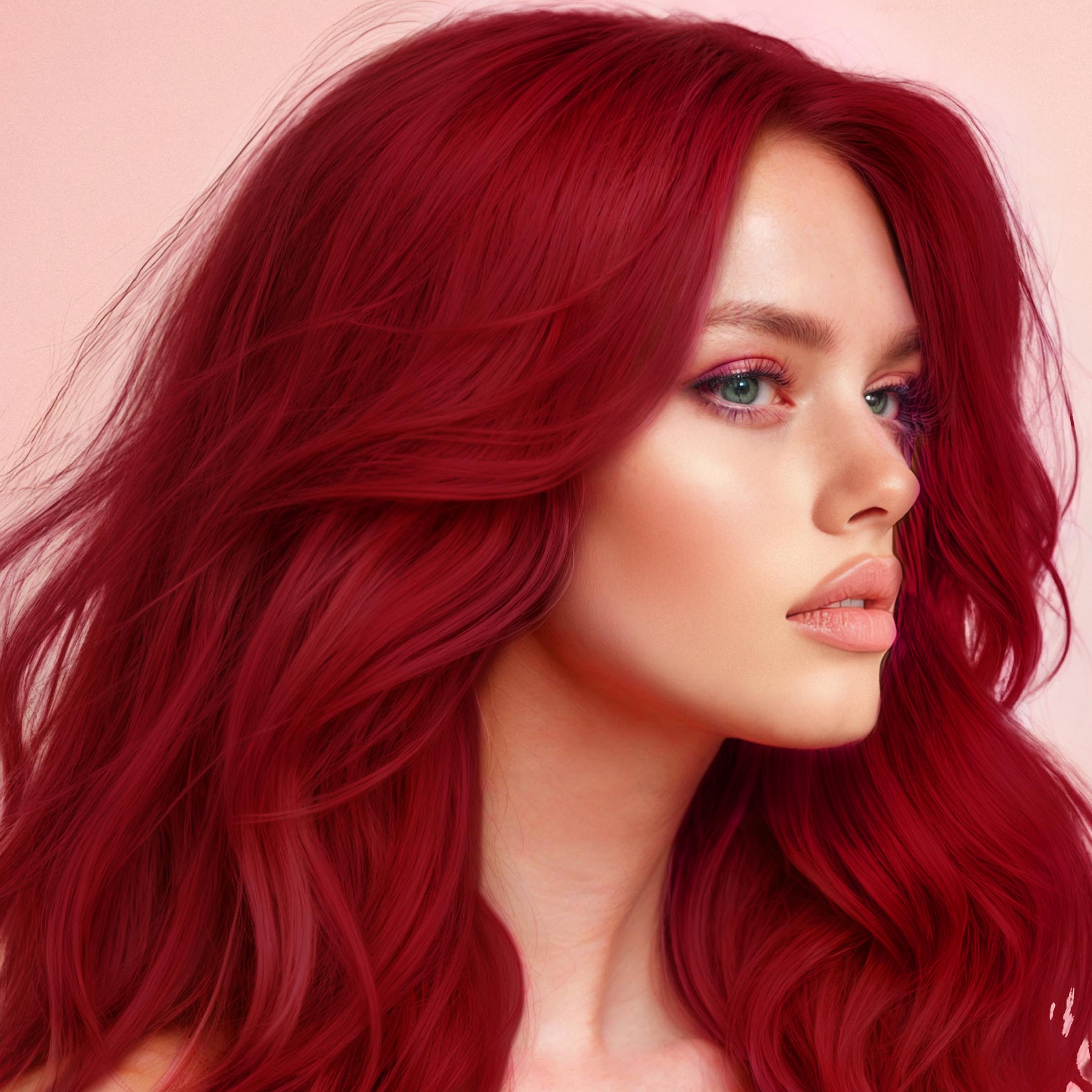 Crisp Splat Red Hair Dye Photo Art Crisp Splat Red Hair Dye Photo Art