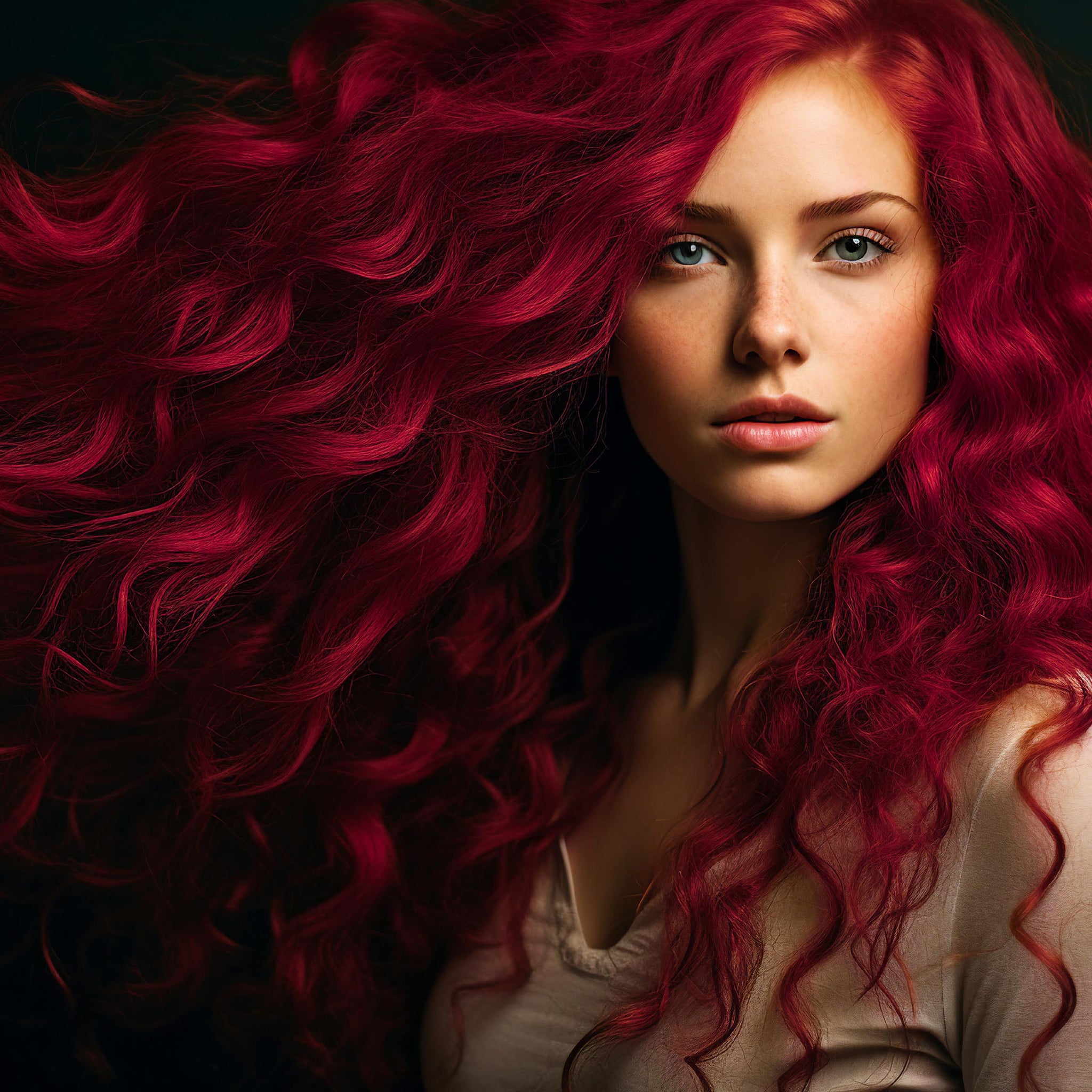 Midnight Scarlet No Bleach Red Semi-Permanent Hair Dye Kit