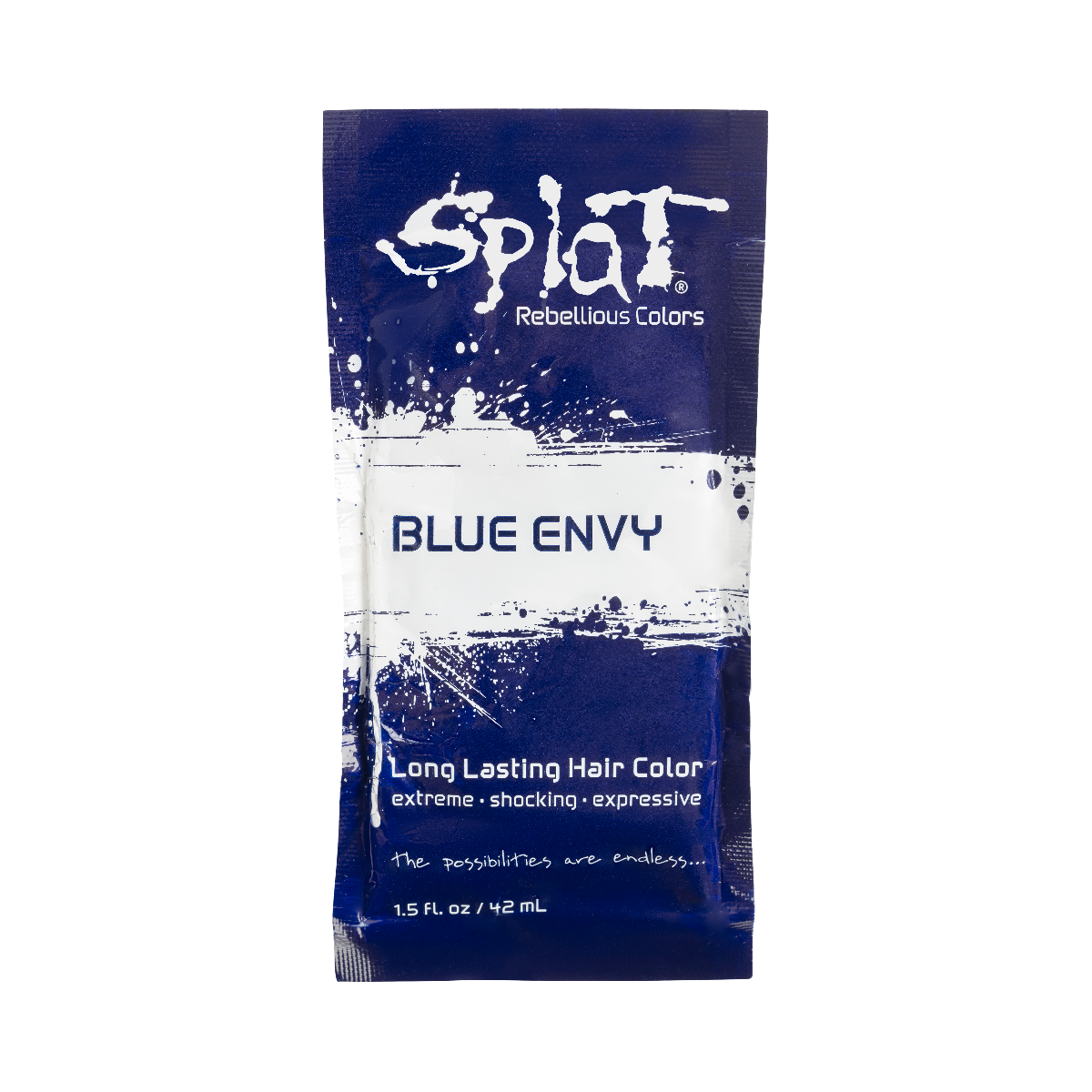 Splat Hair Dye Original Singles Foil Packet in Blue Envy Semi-Permanent Hair Dye