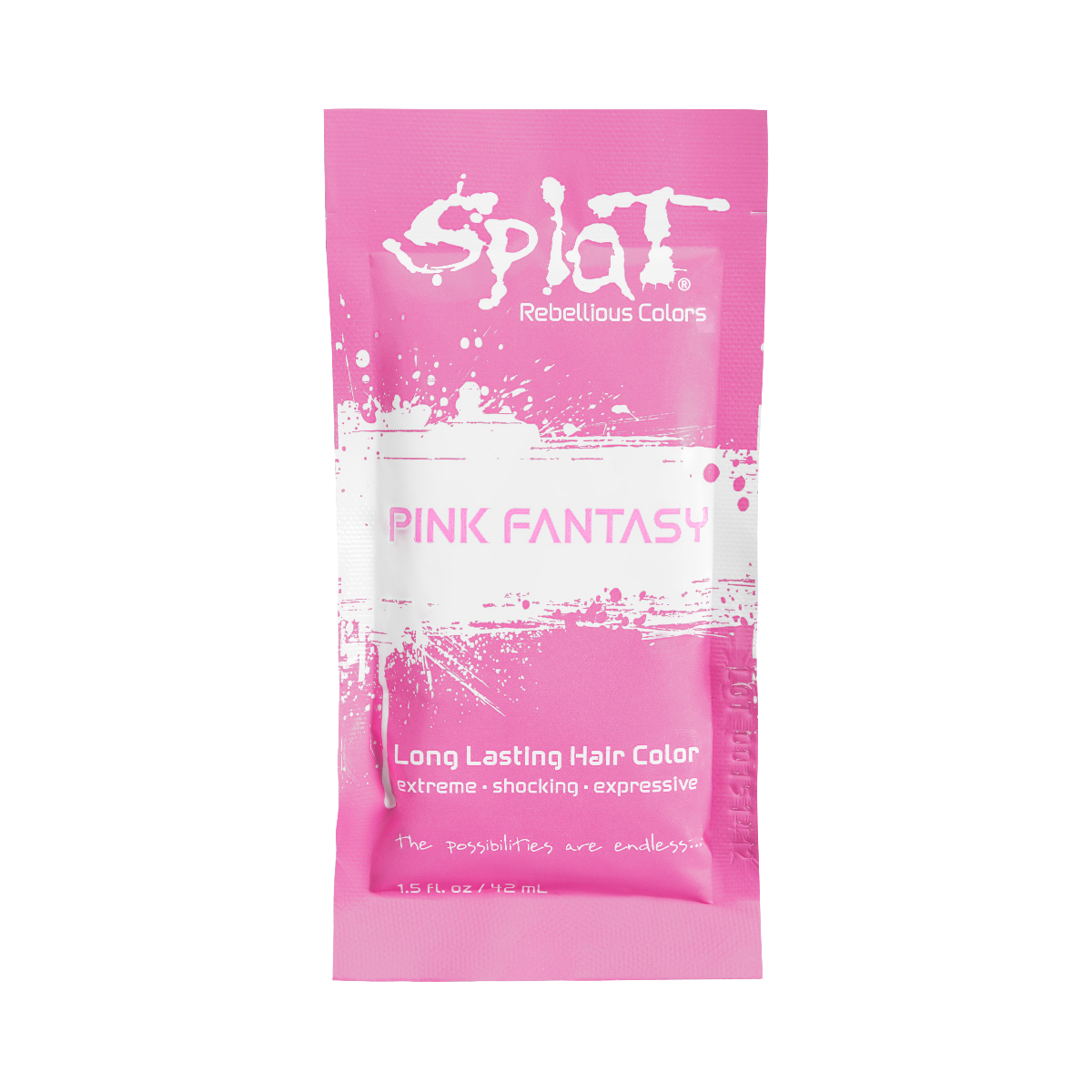 Splat Hair Dye Original Singles Foil Packet in Pink Fantasy Semi-Permanent Hair Dye