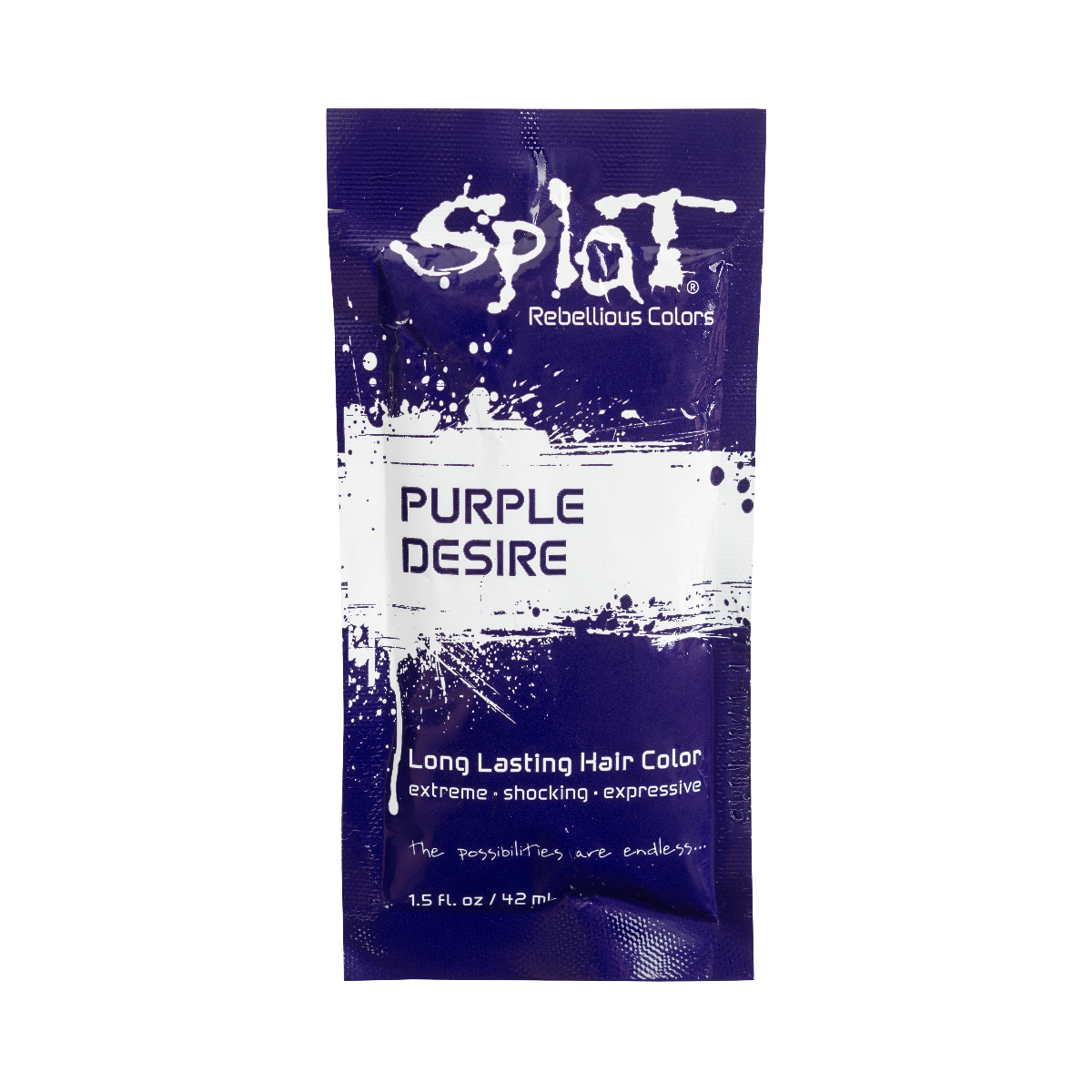 Splat Hair Dye Original Singles Foil Packet in Purple Desire Semi-Permanent Hair Dye