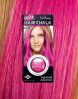 Corazones rosados: tiza para el cabello rosa