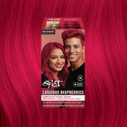 Luscious Raspberries: Original Raspberry Red Semi-Permanent Hair Dye Complete Kit with Bleach