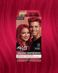 Luscious Raspberries: Original Raspberry Red Semi-Permanent Hair Dye Complete Kit with Bleach