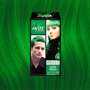 Neon Green: Original Neon Green Semi-Permanent Hair Dye Complete Kit with Bleach