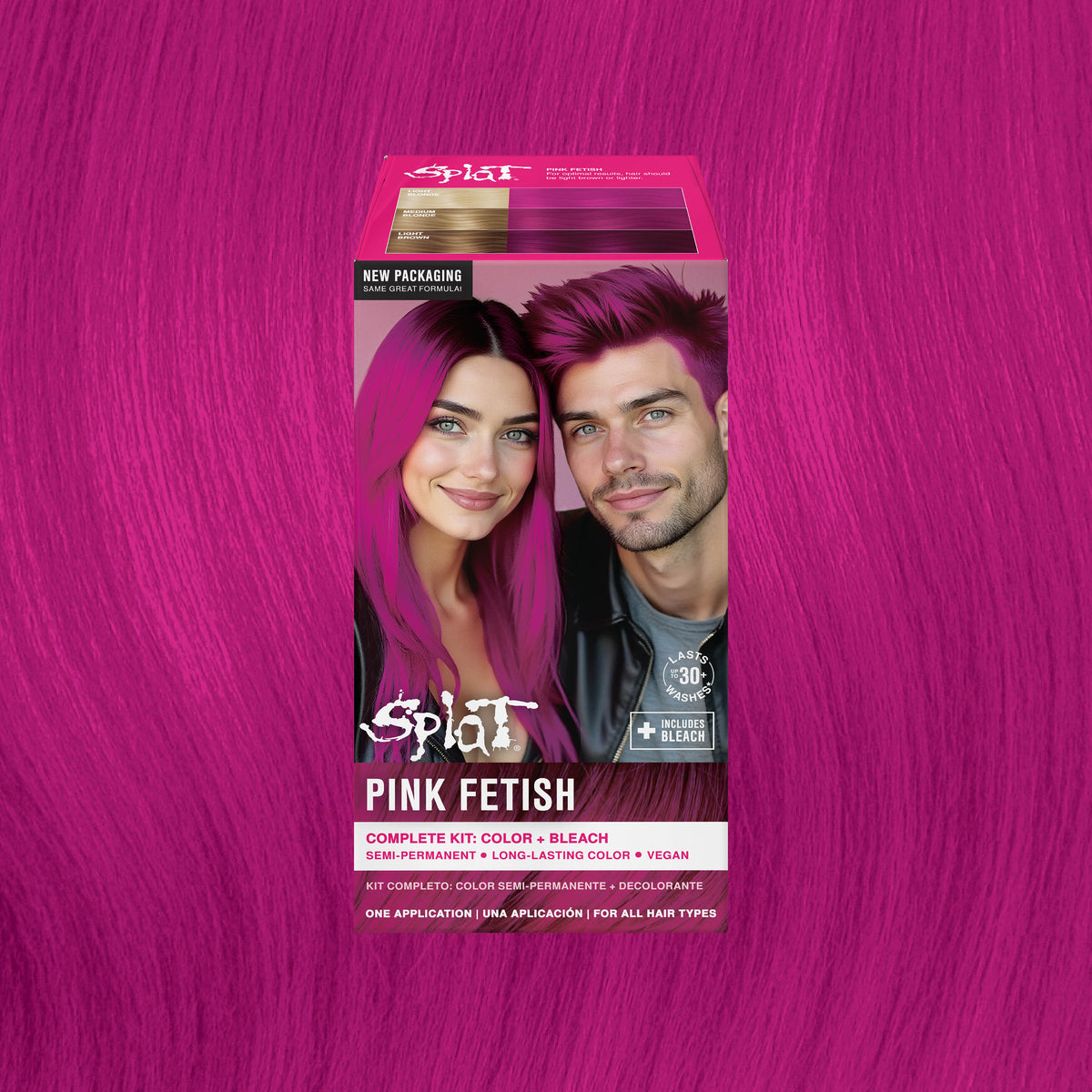 Pink Fetish: Pink Semi-Permanent Hair Dye Kit | Splat Hair Color