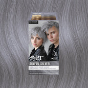 Sinful Silver: Original Silver Semi-Permanent Hair Dye Complete Kit with Bleach