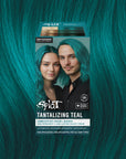 Tantalizing Teal: Original Teal Semi-Permanent Hair Dye Complete Kit with Bleach