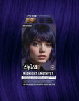 Midnight Amethyst No Bleach Purple Semi-Permanent Hair Dye Kit