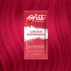 Singles Luscious Raspberries: Soft Red Semi-Permanent Liquid Hair Dye